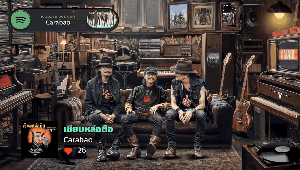 Carabao Radio 24/7 Stream Visualization