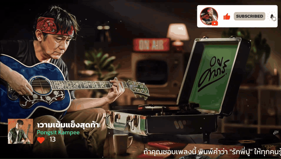 Pu Pongsit Radio 24/7 Stream Visualization